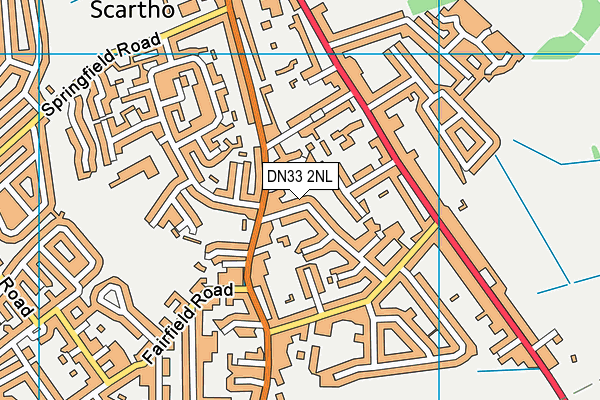 DN33 2NL map - OS VectorMap District (Ordnance Survey)