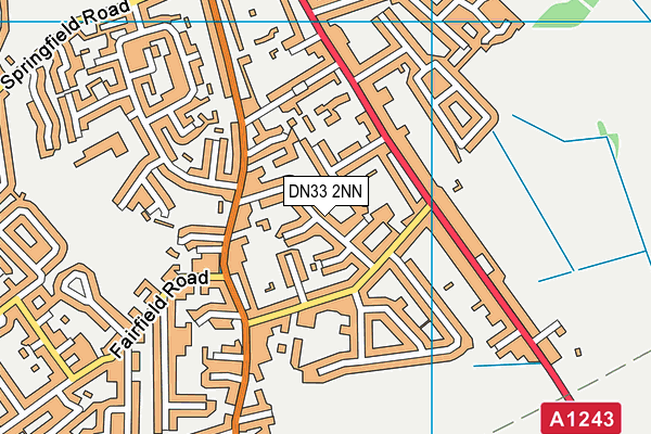 DN33 2NN map - OS VectorMap District (Ordnance Survey)