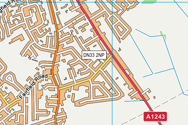 DN33 2NP map - OS VectorMap District (Ordnance Survey)