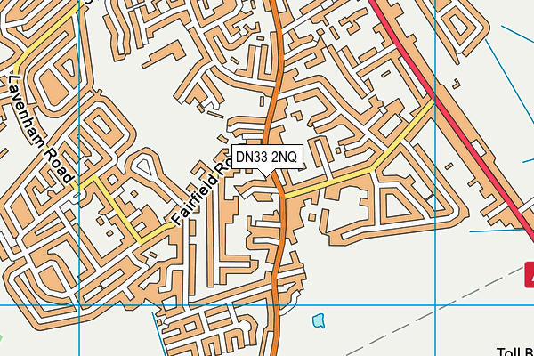 DN33 2NQ map - OS VectorMap District (Ordnance Survey)
