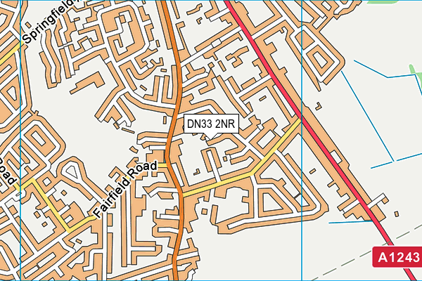 DN33 2NR map - OS VectorMap District (Ordnance Survey)
