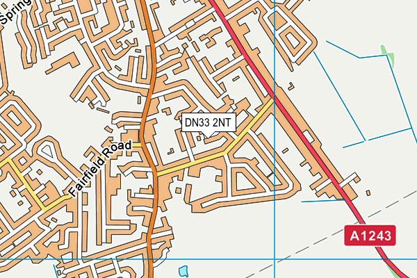 DN33 2NT map - OS VectorMap District (Ordnance Survey)