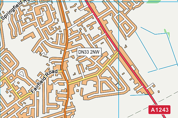 DN33 2NW map - OS VectorMap District (Ordnance Survey)