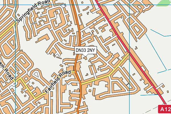 DN33 2NY map - OS VectorMap District (Ordnance Survey)