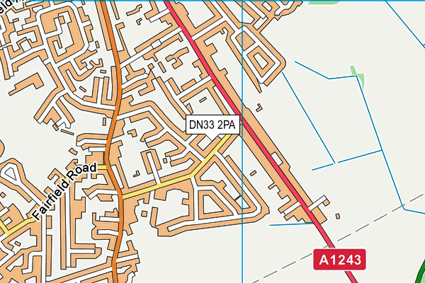 DN33 2PA map - OS VectorMap District (Ordnance Survey)