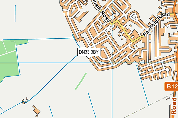 DN33 3BY map - OS VectorMap District (Ordnance Survey)
