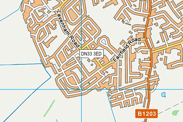 DN33 3ED map - OS VectorMap District (Ordnance Survey)