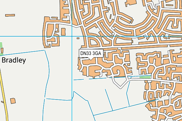 DN33 3GA map - OS VectorMap District (Ordnance Survey)