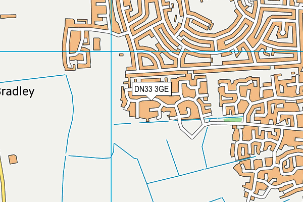 DN33 3GE map - OS VectorMap District (Ordnance Survey)