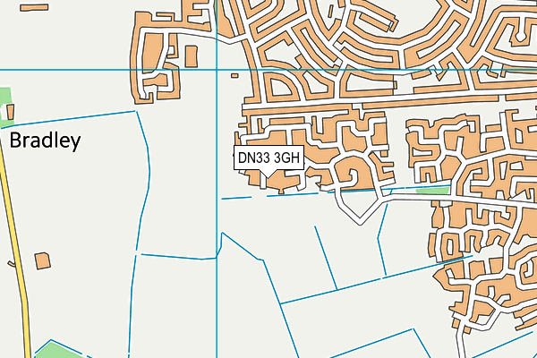 DN33 3GH map - OS VectorMap District (Ordnance Survey)