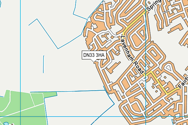 DN33 3HA map - OS VectorMap District (Ordnance Survey)