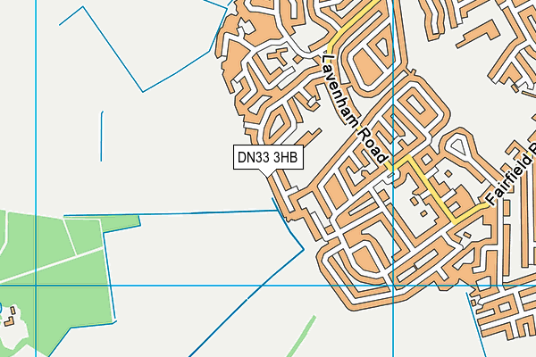 DN33 3HB map - OS VectorMap District (Ordnance Survey)