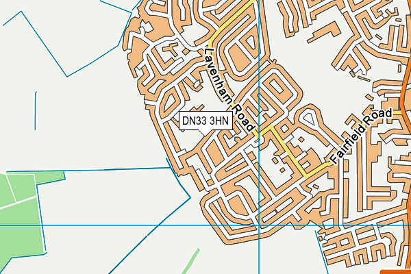 DN33 3HN map - OS VectorMap District (Ordnance Survey)