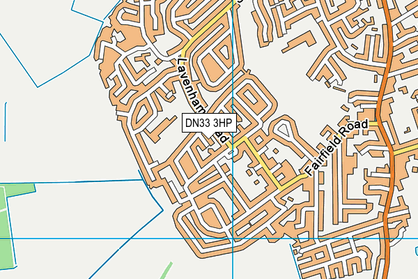 DN33 3HP map - OS VectorMap District (Ordnance Survey)