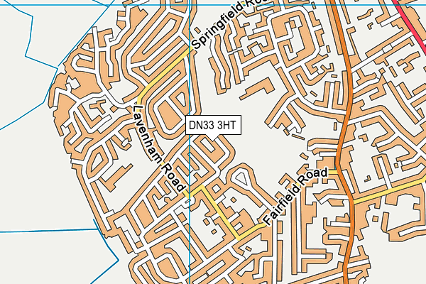 DN33 3HT map - OS VectorMap District (Ordnance Survey)