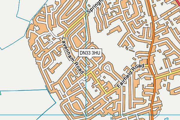 DN33 3HU map - OS VectorMap District (Ordnance Survey)