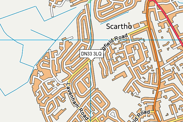 DN33 3LQ map - OS VectorMap District (Ordnance Survey)