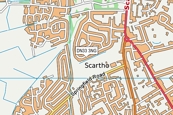 DN33 3NG map - OS VectorMap District (Ordnance Survey)