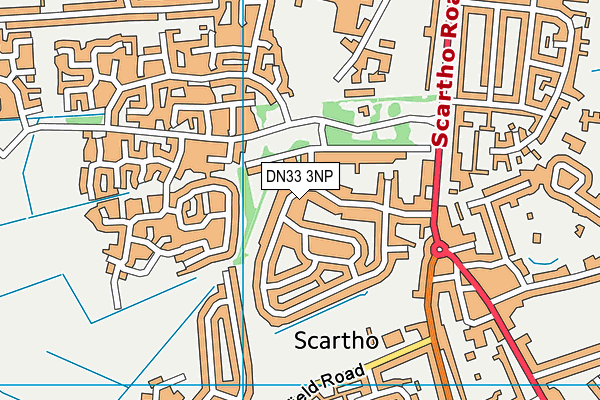 DN33 3NP map - OS VectorMap District (Ordnance Survey)