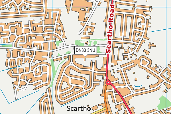 DN33 3NU map - OS VectorMap District (Ordnance Survey)