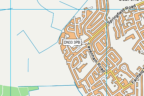 DN33 3PB map - OS VectorMap District (Ordnance Survey)