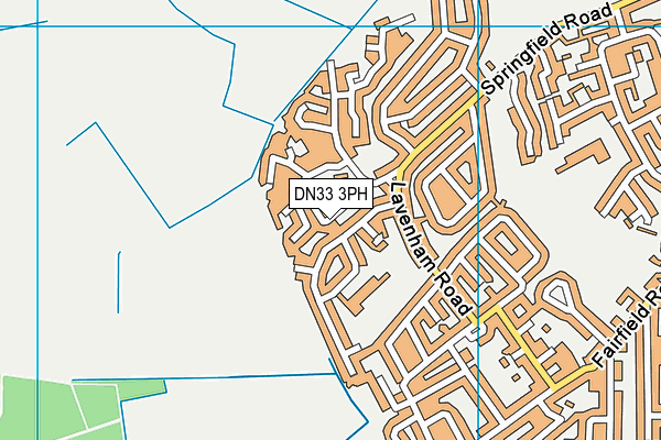 DN33 3PH map - OS VectorMap District (Ordnance Survey)
