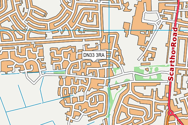 DN33 3RA map - OS VectorMap District (Ordnance Survey)
