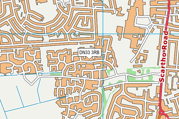 DN33 3RB map - OS VectorMap District (Ordnance Survey)