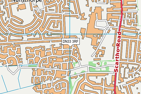 DN33 3RF map - OS VectorMap District (Ordnance Survey)