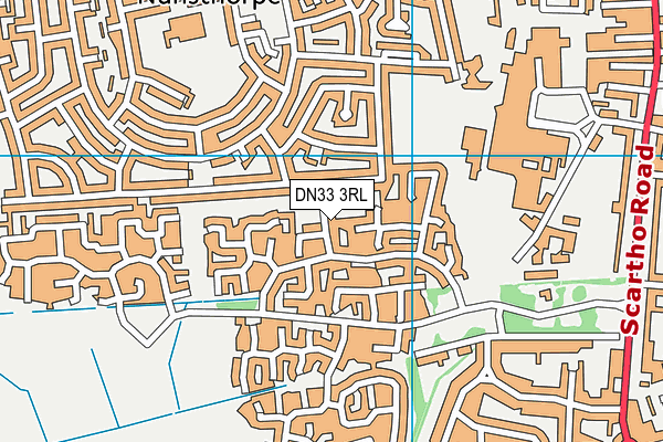 DN33 3RL map - OS VectorMap District (Ordnance Survey)