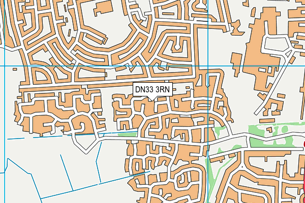DN33 3RN map - OS VectorMap District (Ordnance Survey)