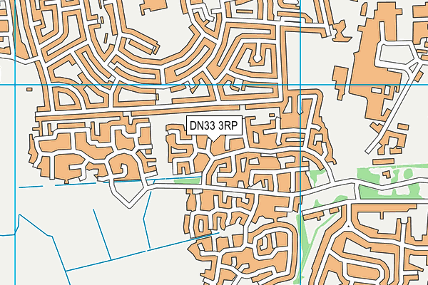 DN33 3RP map - OS VectorMap District (Ordnance Survey)