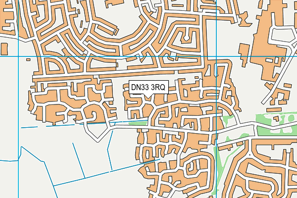 DN33 3RQ map - OS VectorMap District (Ordnance Survey)