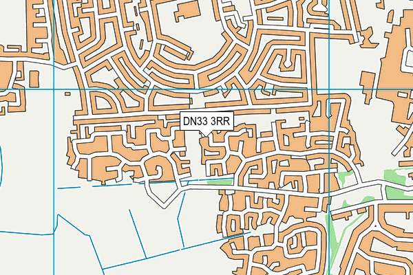 DN33 3RR map - OS VectorMap District (Ordnance Survey)