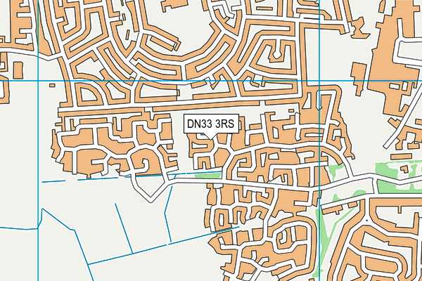 DN33 3RS map - OS VectorMap District (Ordnance Survey)