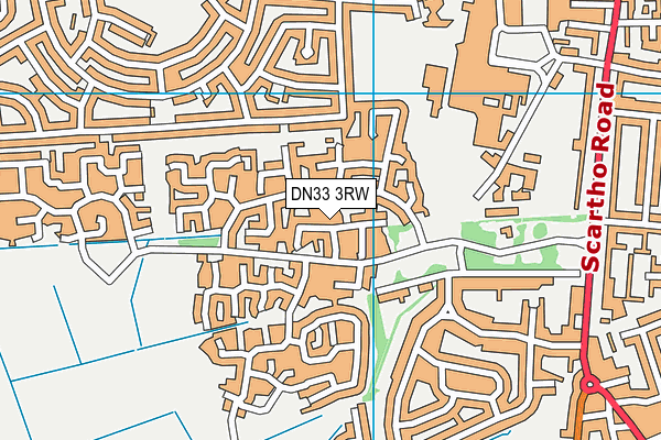 DN33 3RW map - OS VectorMap District (Ordnance Survey)