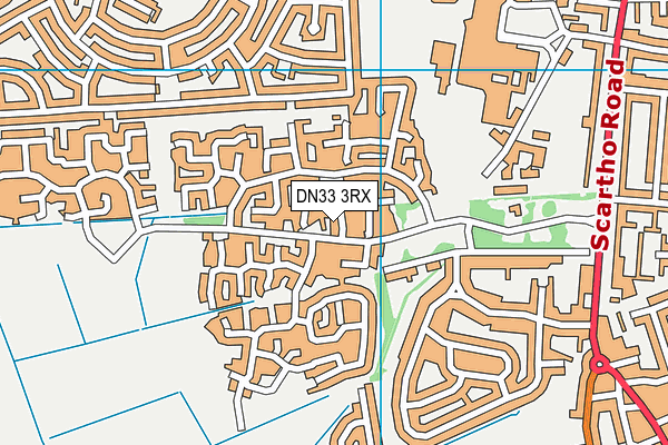 DN33 3RX map - OS VectorMap District (Ordnance Survey)