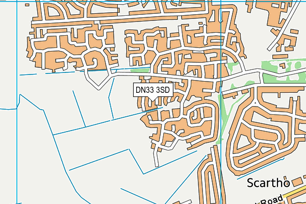 DN33 3SD map - OS VectorMap District (Ordnance Survey)