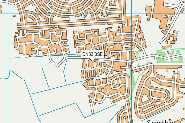 DN33 3SE map - OS VectorMap District (Ordnance Survey)