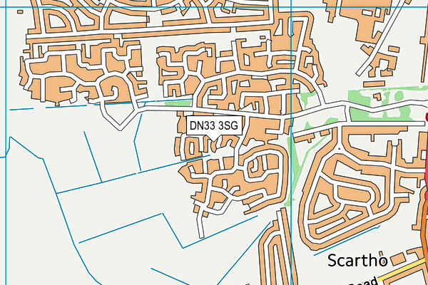 DN33 3SG map - OS VectorMap District (Ordnance Survey)