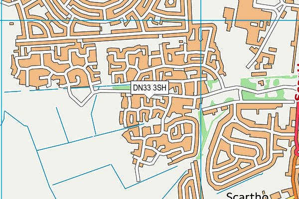 DN33 3SH map - OS VectorMap District (Ordnance Survey)