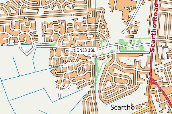 DN33 3SL map - OS VectorMap District (Ordnance Survey)