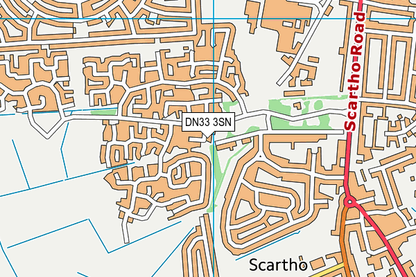 DN33 3SN map - OS VectorMap District (Ordnance Survey)