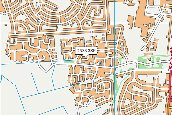 DN33 3SP map - OS VectorMap District (Ordnance Survey)