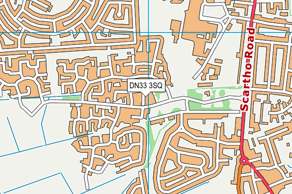 DN33 3SQ map - OS VectorMap District (Ordnance Survey)