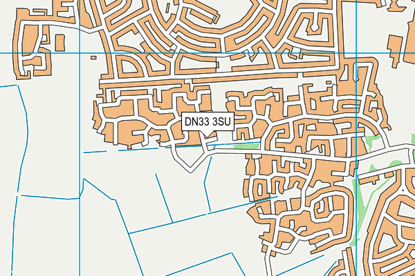 DN33 3SU map - OS VectorMap District (Ordnance Survey)