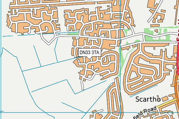 DN33 3TA map - OS VectorMap District (Ordnance Survey)