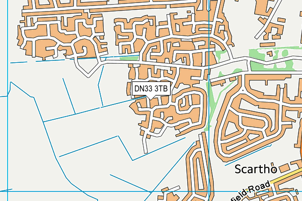 DN33 3TB map - OS VectorMap District (Ordnance Survey)