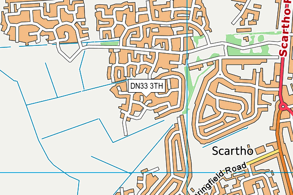 DN33 3TH map - OS VectorMap District (Ordnance Survey)