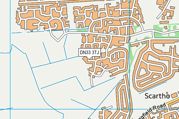 DN33 3TJ map - OS VectorMap District (Ordnance Survey)